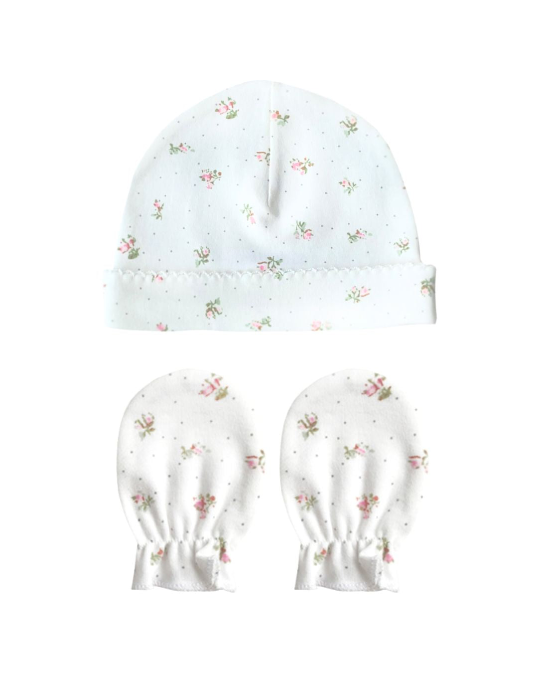 Set Gorro y Guantes Roses & Dots
