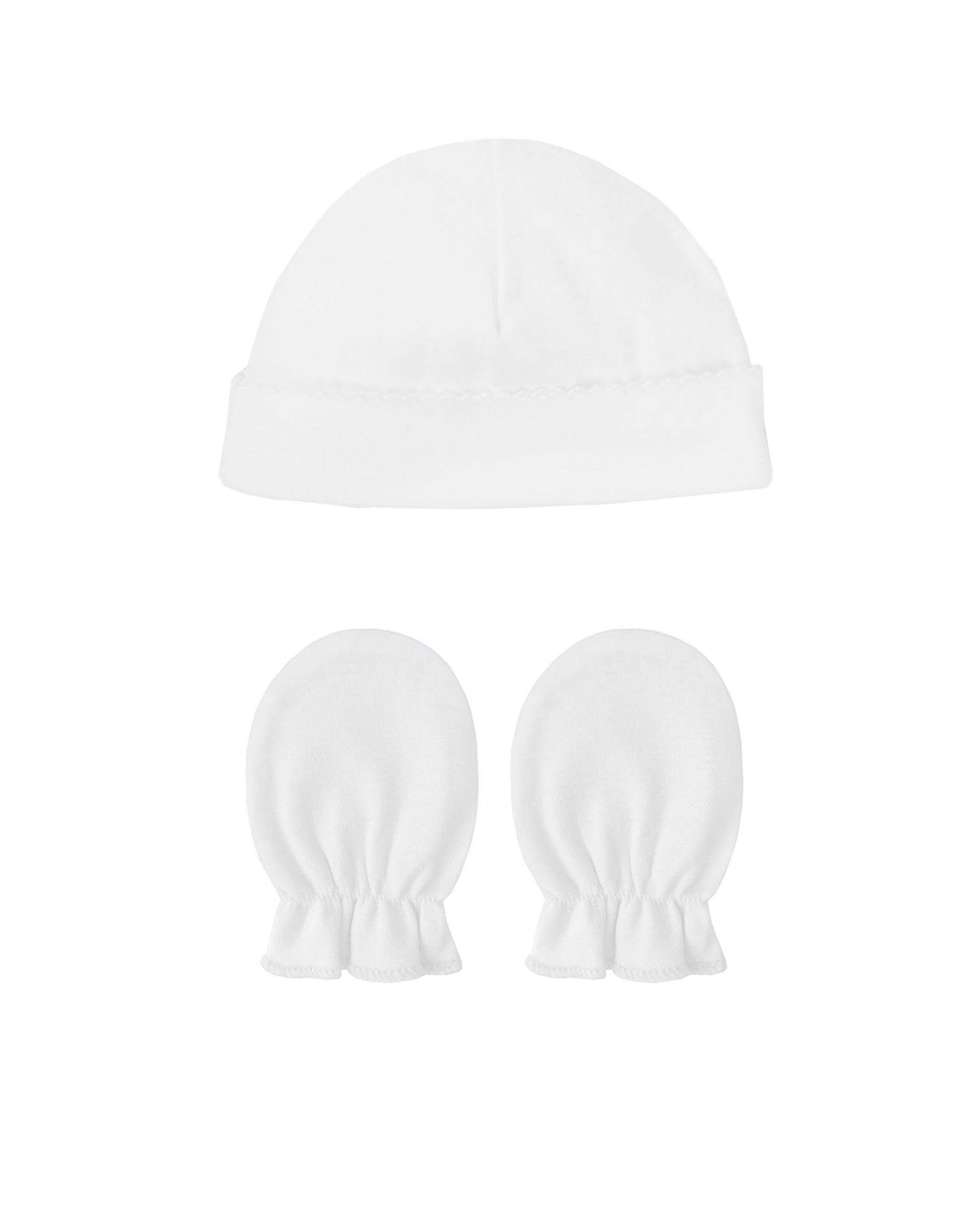 Set Gorro y Guantes Blanco