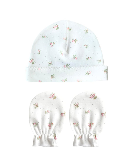 Set Gorro y Guantes Roses & Dots