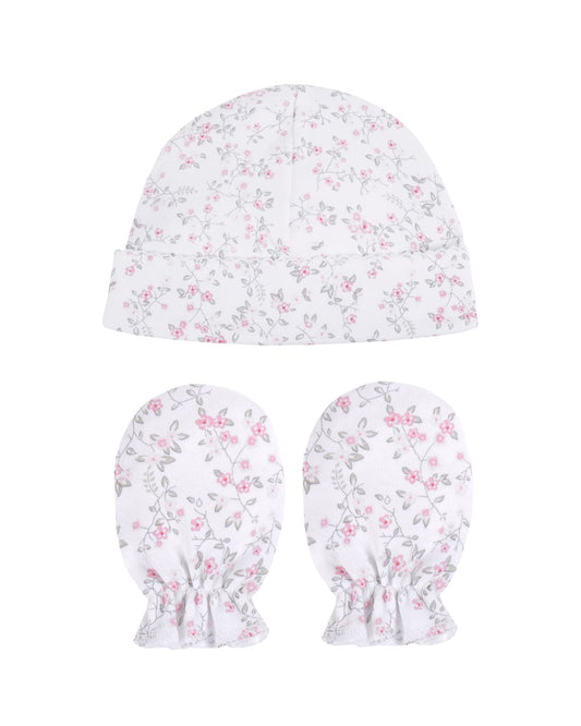 Set Gorro y Guantes Flores Silvestres