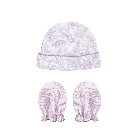 Set Gorro y Guantes Malva