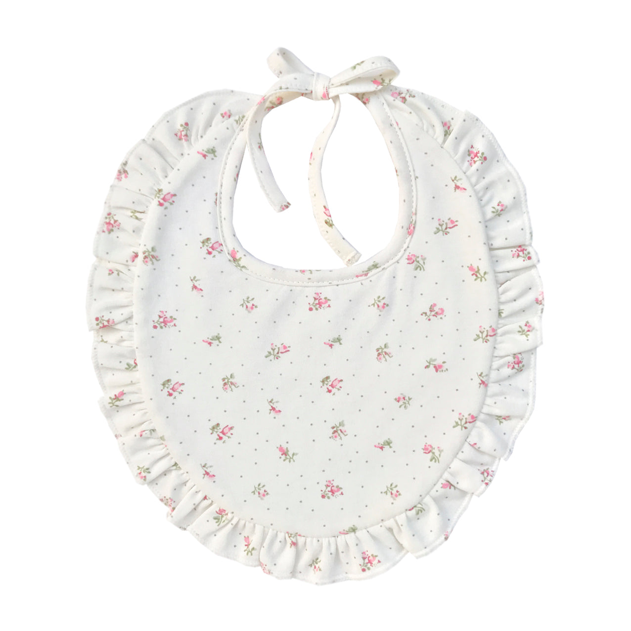 Babero Roses & Dots
